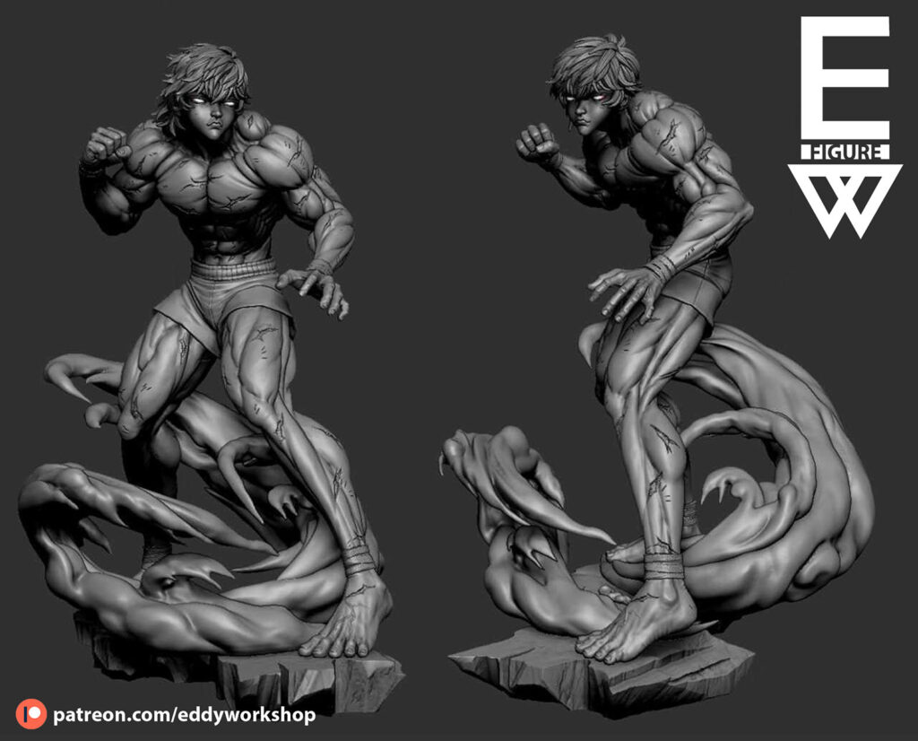 Baki Hanma - Figura STL para imprimir de Eddy's Workshop