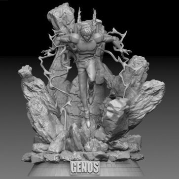 Genos One Punch Man - Figura STL para Imprimir