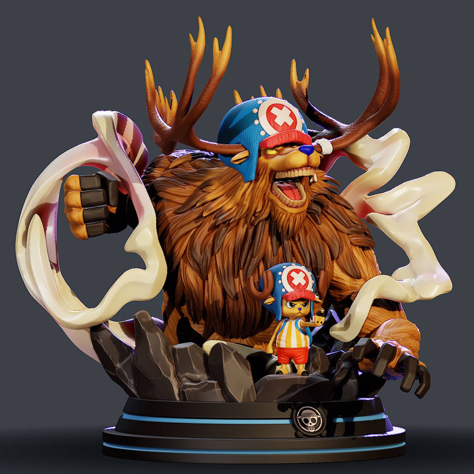 Tony Tony Chopper - Diorama STL - BigHub3D