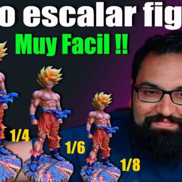 Como escalar figuras de impresión 3D fácil y rápido