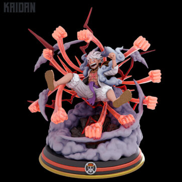 Luffy Gear 5 - Onepiece - Figura STL Luffy Gear Five - Kaidan3D