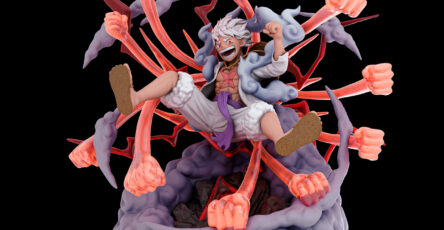 Luffy Gear 5 - Onepiece - Figura STL Luffy Gear Five - Kaidan3D