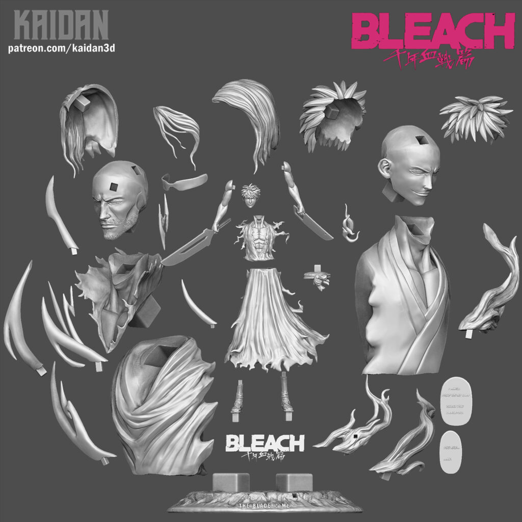 La espada soy yo - Diorama STL Bleach - Ichigo Kurosaki - Kaidan3D