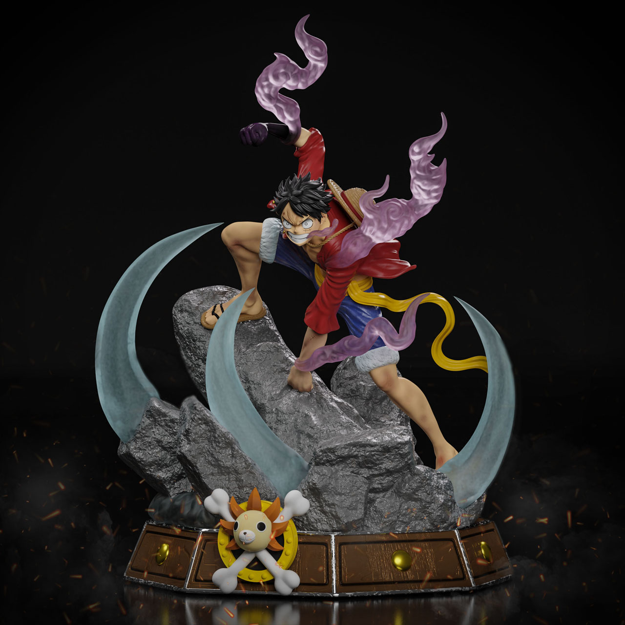 Luffy Gear 2 - Onepiece - Figura STL Luffy Gia Sekando - Shinjibom