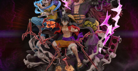 Diorama SuperNovas - Luffy, Law y Kid para impresion 3D de KIBA Studio