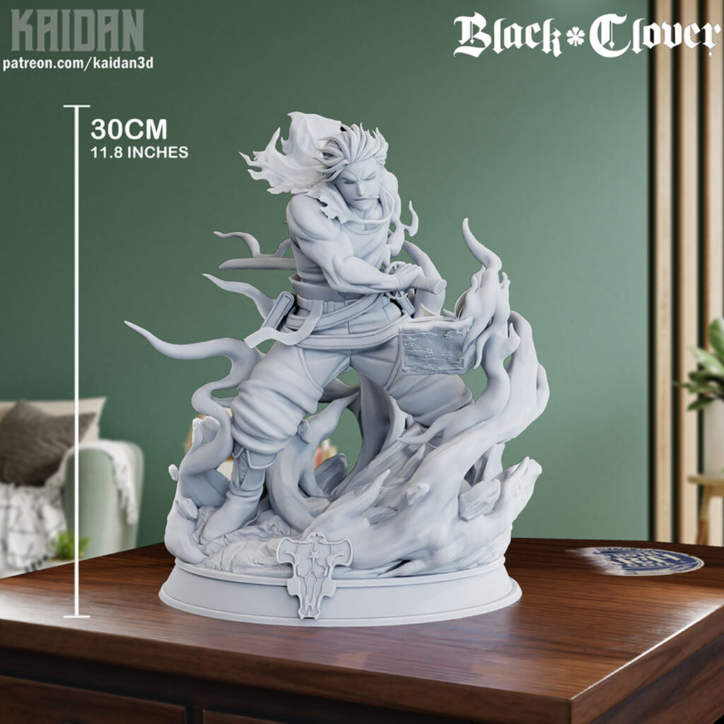 Yami Sukehiro - Black Clover figura para Imprimir en 3D - Kaidan3D