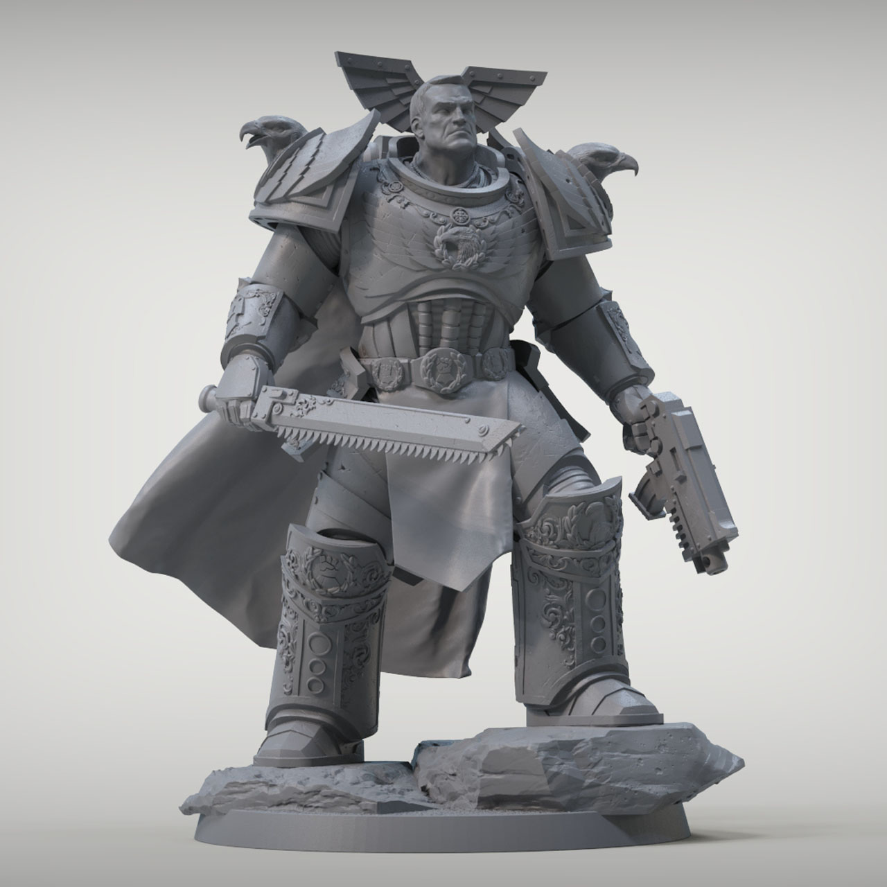 Rogal Dorn - Primarca de los Puños Imperiales- Miniatura STL Impresión Resina