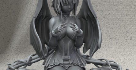 Ikaros - Figura STL Gratis para imprimir en 3D- Sora no Otoshimono