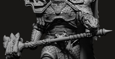 Vulkan - Primarca de los Salamandras - Miniatura STL Impresión Resina