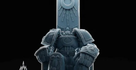 Marneus Calgar - Señor del Capítulo de los Ultramarines - Miniatura STL Impresión Resina