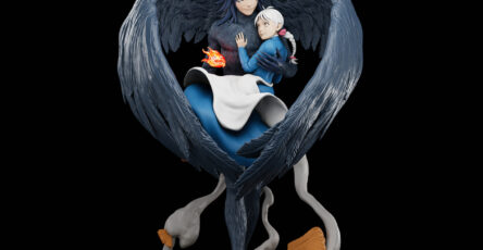 Howl & Sophie - Figura Studio Ghibli Diorama para Imprimir en 3D - Kaidan3D