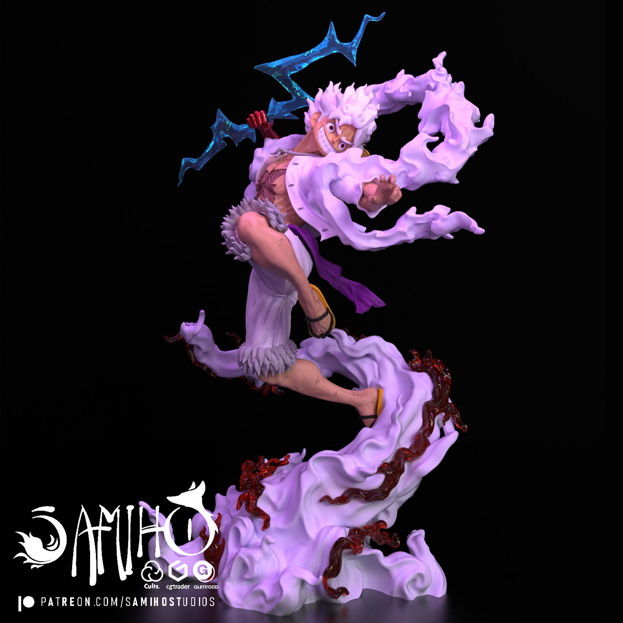 Nika Luffy - Onepiece - Figura STL Luffy Gear 5 - SamihoStudios