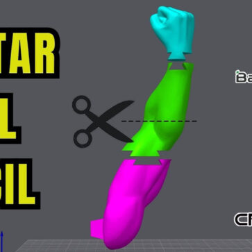 La Forma Correcta de Cortar STL de Figuras Grandes para Impresión 3D
