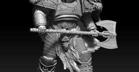 Leman Russ - Primarca de los Lobos Espaciales - Miniatura STL Impresión Resina