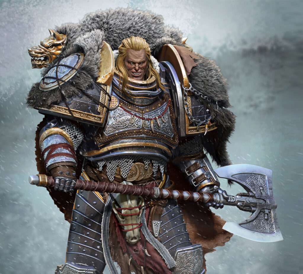 Leman Russ - Primarca de los Lobos Espaciales - Miniatura STL Impresión Resina